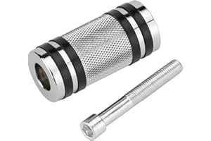 VG MOTO Motorcycle Shifter Peg Gear Shift Lever CNC Billet Foot Pegs Replacement for Harley Davidson Touring Softail Dyna Sportster Street Glide Road (Chrome-B,1pcs)