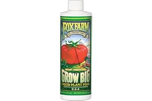 FoxFarm Grow Big Liquid Plant Food - Bloom Fertilizer for Flowers, Fruits, and Vegetables, Perfect for Indoor & Outdoor Potted Plants, NPK 6-4-4 (Pint)