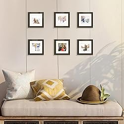 upsimples 6x6 Picture Frame Set of 3, Made of High