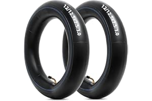 YEYOUC Heavy Duty 12/12.5x2.5/3.0 Thick 40% Butyl Inner Tube, 12 1/2x2.75 Tube with CR202 Angled Valve Stem Compatible with Most 12.5x2.5 12.5x2.75 12.5x3.0 12x2.5 12x2.75 12x3.0 Bike/Scooter Tire Tube 2Pcs