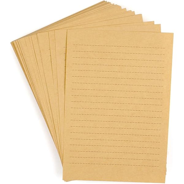 Vintage Lined Scrapbook Paper Pad 8.5” x 11”: Old Fashioned