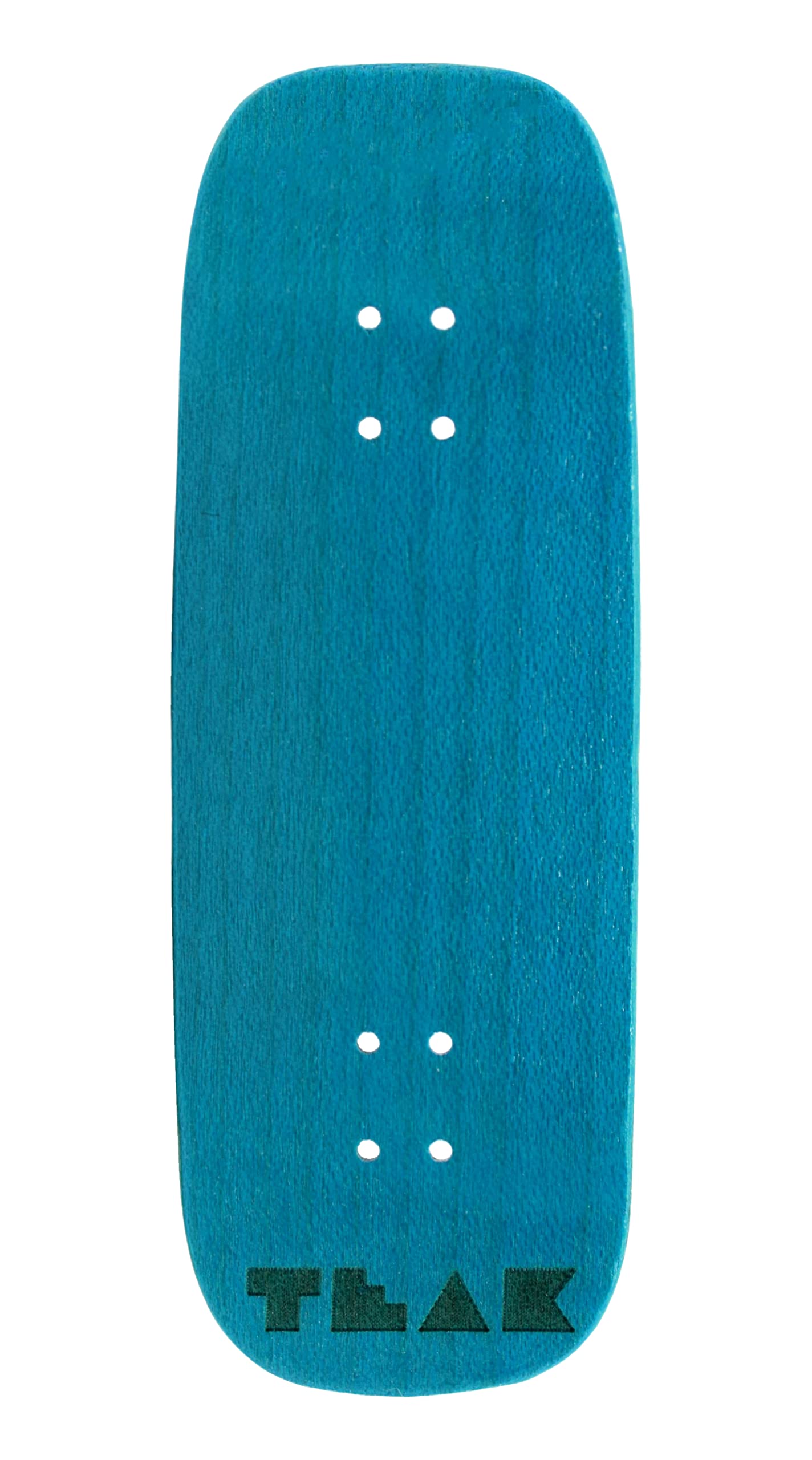 Teak Tuning Prolific Wooden Fingerboard Deck, 33.5mm x 96mm Boxy Shape - Teak Teal - 5 Ply with Custom Color Matching Mid Ply - Includes Prolific Foam Tape