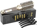 Sndyi Round Hair Brush 32mm Nano Ceramic Ionic + Boar Bristles