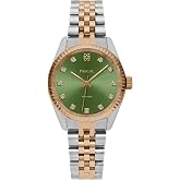PASCAL Timeless Classic Diamond Watch for Women Men, Swiss Quartz | Lab-Grown Diamonds, Sapphire Crystal, Stainless Steel Strap, 10 ATM Waterproof, Luxury Watch Gift