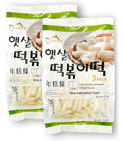 Amazon.com : Apexy Korean Rice Cake Tteokbokkik Rice Cake, Chewy