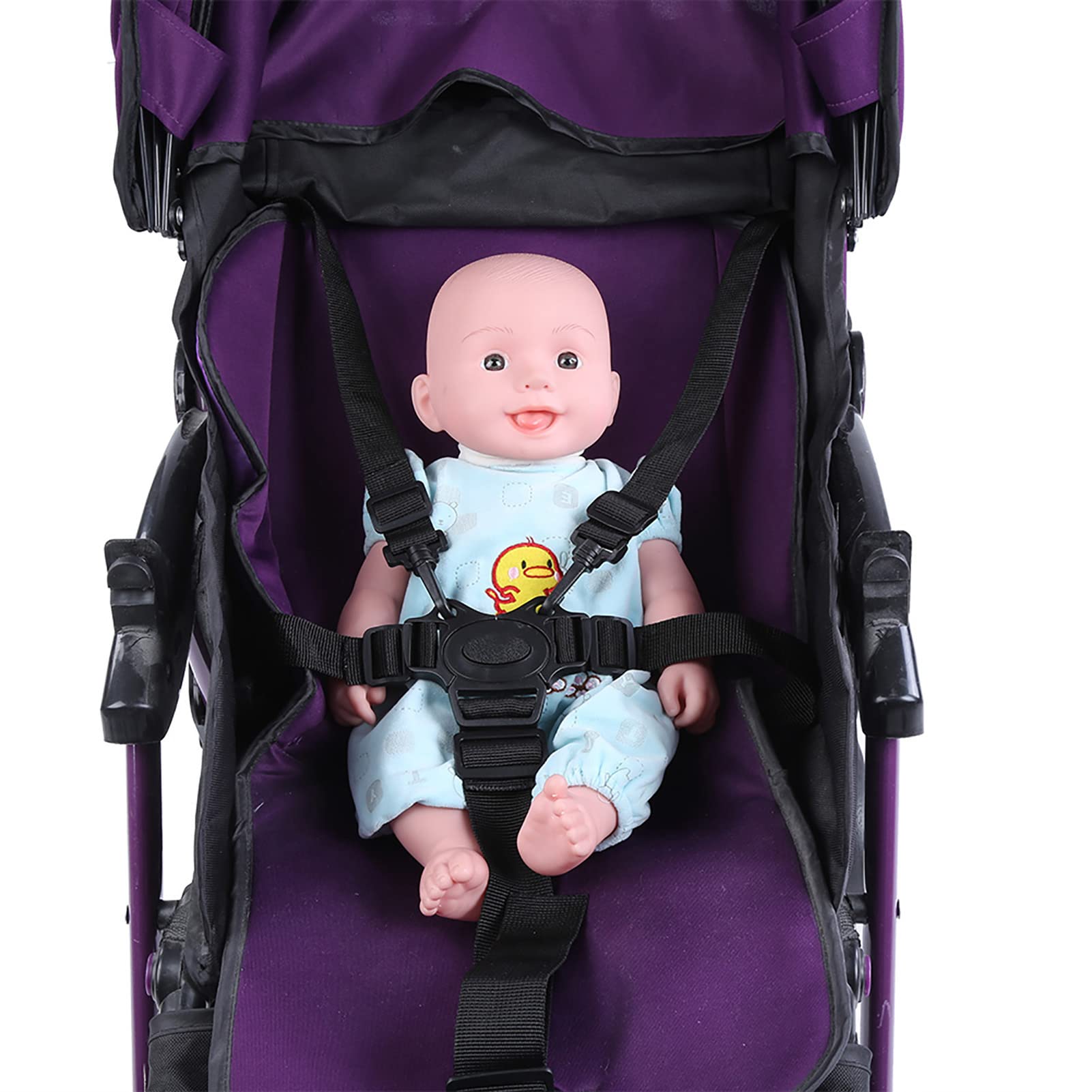 Hztyyier Baby Seat Belt, Child Seat Harness Belt Replacement Universal Baby Seat Harness Belt Stroller Children Pushchair Rotating