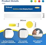 Wukong 10x Magnetic White Board Strips 30cm Self-Adhesive Memo Bar w/ 32 Magnets view 3