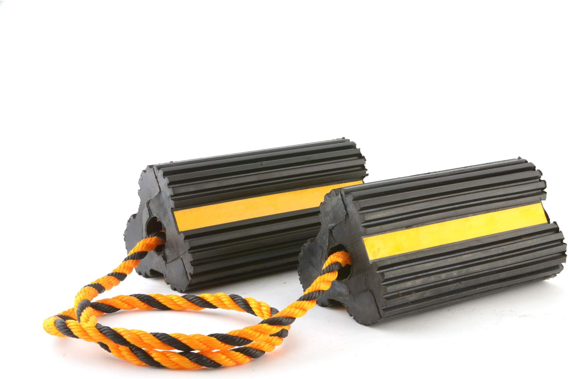 Approved for Automotive AFA Tooling Aircraft Wheel Chocks All Weather Safety Reflected 29 Inch Tethered Small Airplanes