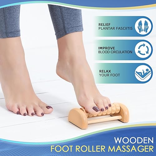 Plantar Fasciitis Relief Foot Stretcher Pad with Foot Roller, Fascia  Stretcher Toe Stretcher for Heel Spurs Ac