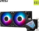 MSI MAG I240 AIO CPU Liquid Cooler ARGB Dual-Chamber Pump view 2