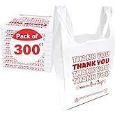 Concession Essentials Thank You Bags Pack of 300ct White