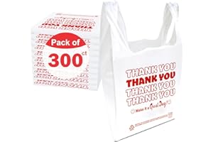 Concession Essentials Thank You Bags Pack of 300ct White
