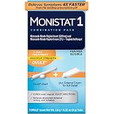 MONISTAT 1-Dose Yeast Infection Treatment, 1 Ovule Insert &amp; External Itch Cream