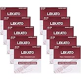 LEKATO Electric Guitar Strings Nickel Plated Steel Coated Electric Guitar Strings with Ball End 10 Set of 6 Hex Steel String(09-42)