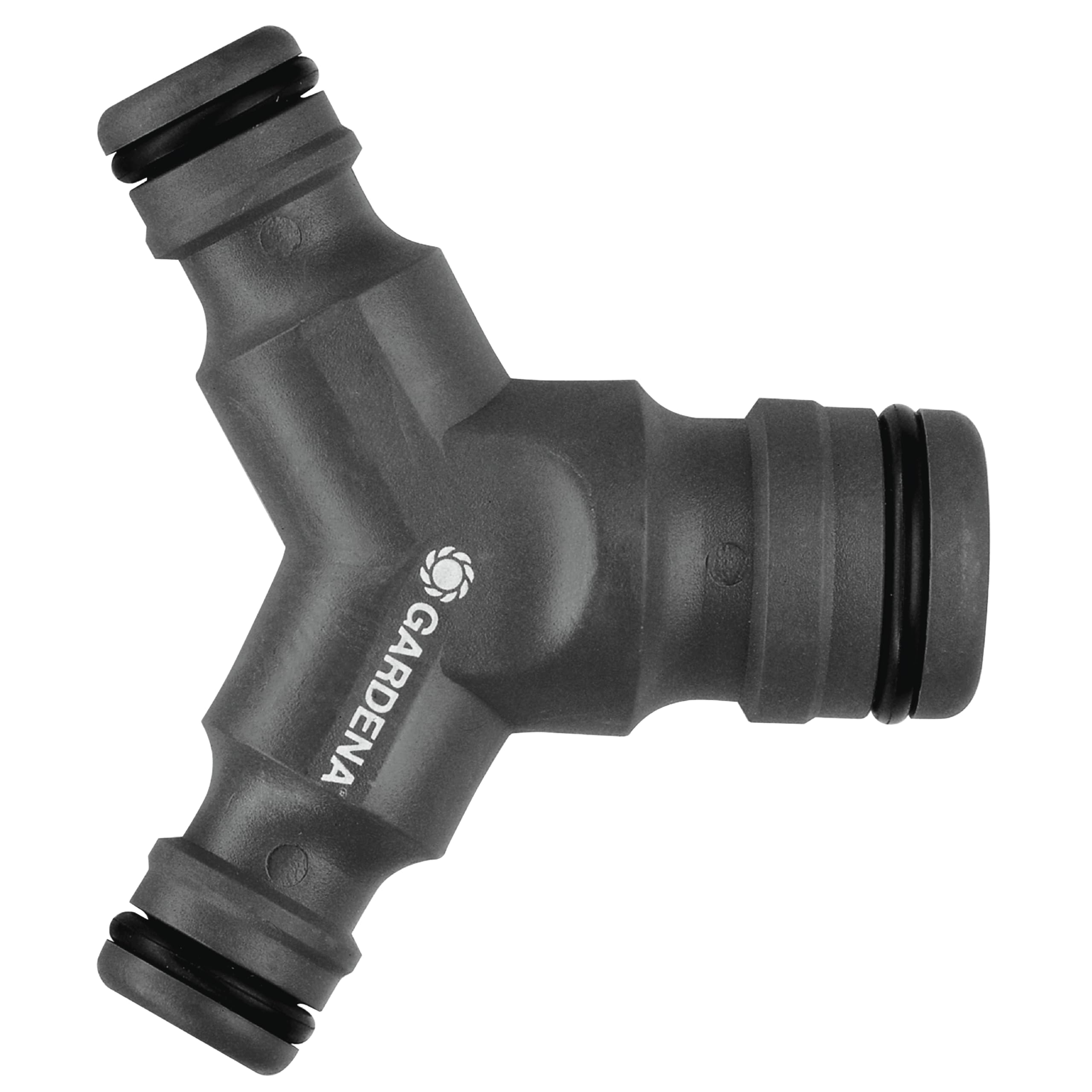 Gardena professional System-Y-Reducer: 2-Way Tap for the Simultaneous Operation of Two Dispensing Devices (2834-20), Black