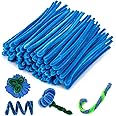 RAINFLOW Pipe Cleaners Craft Supplies - Chenille Stems Fuzzy Craft Wire for Handicrafts Twisting Stick DIY for Craft Bouquets Animals Halloween Christmas Easter Birthday 200 PCS (Blue)