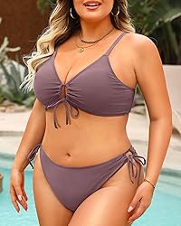 Daci Women's Plus Size Triangle Bikini Set, Sexy
