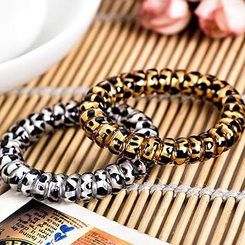 Viccoo 5cm Women Girls Plastic Triangle Spiral Hair Ties Rope