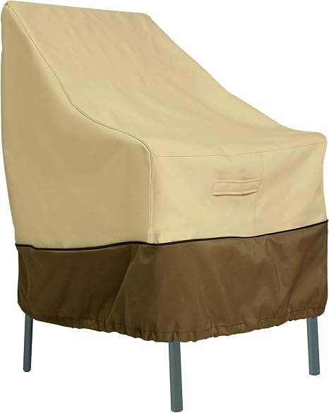 Amazon Com Classic Accessories Veranda Water Resistant 25 5 Inch High Back Patio Chair Cover Patio Furniture Set Covers Garden Outdoor