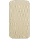 iDesign Fabric Mini Kitchen Countertop Dish Drying Mat, Wheat/Ivory | Absorbent