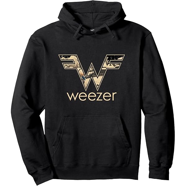 Amazon.com: Weezer - Classic Logo Pullover Hoodie Pullover Hoodie