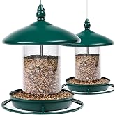 Pack of 2 Bird Feeder for Outdoor Hanging. Green