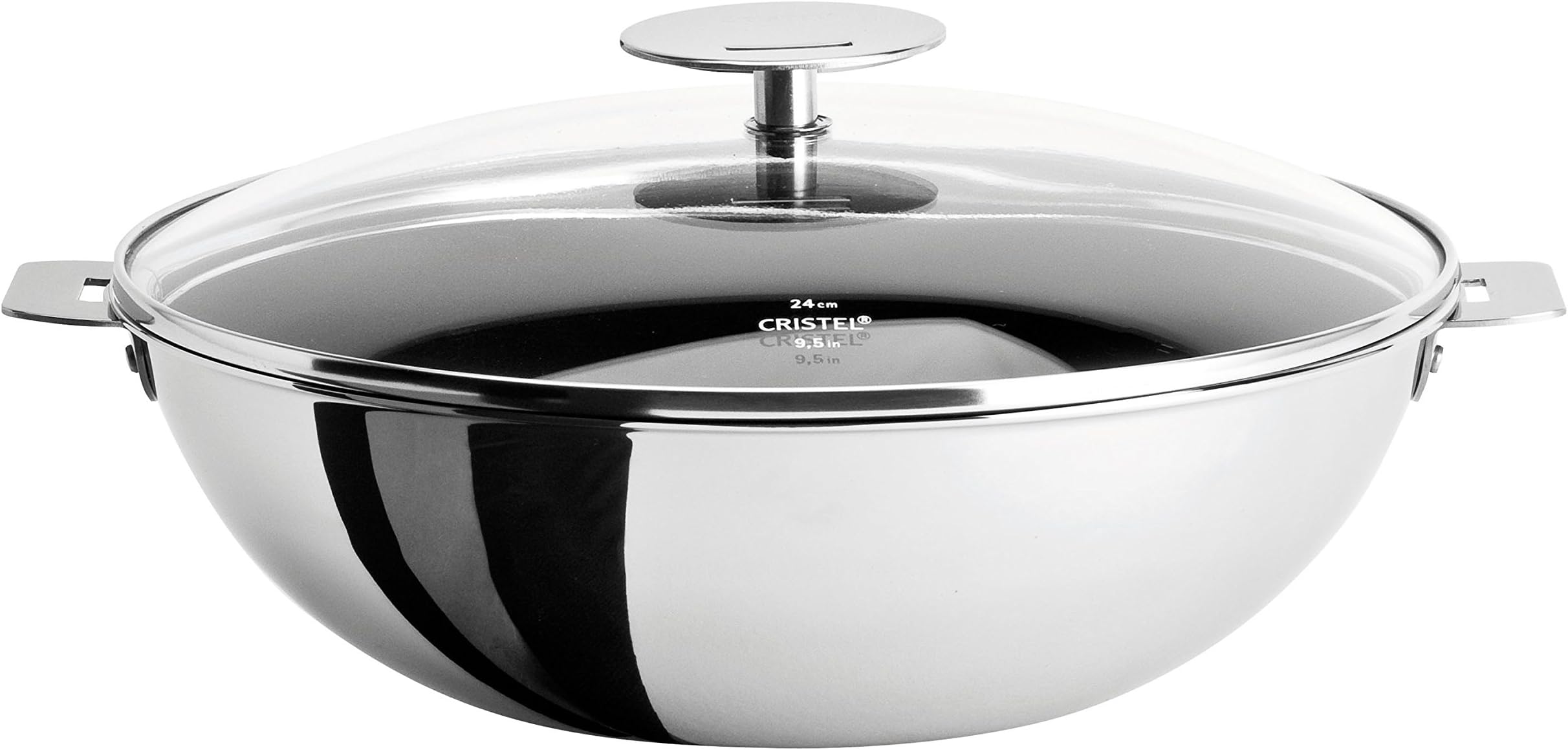 Cristel Casteline Wok, 1.5 quart, Silver