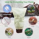 Muzhira 4pcs Plant Frost Protection Fleece Jacket 60x80cm 50g/m² view 4