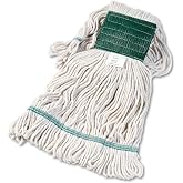 Boardwalk 502WHEA Super Loop Wet Mop Head, Cotton/Synthetic, Medium Size, White