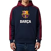 Icon Sports Officially Licensed FC Barcelona Adult Men's Pullover Hooded Sweatshirt