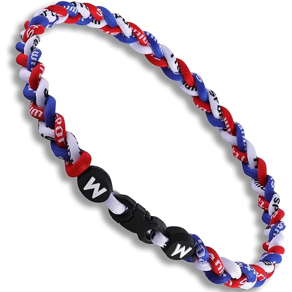 Mode trois corde tressée sport style Tornado collier numéro personnalisé titane