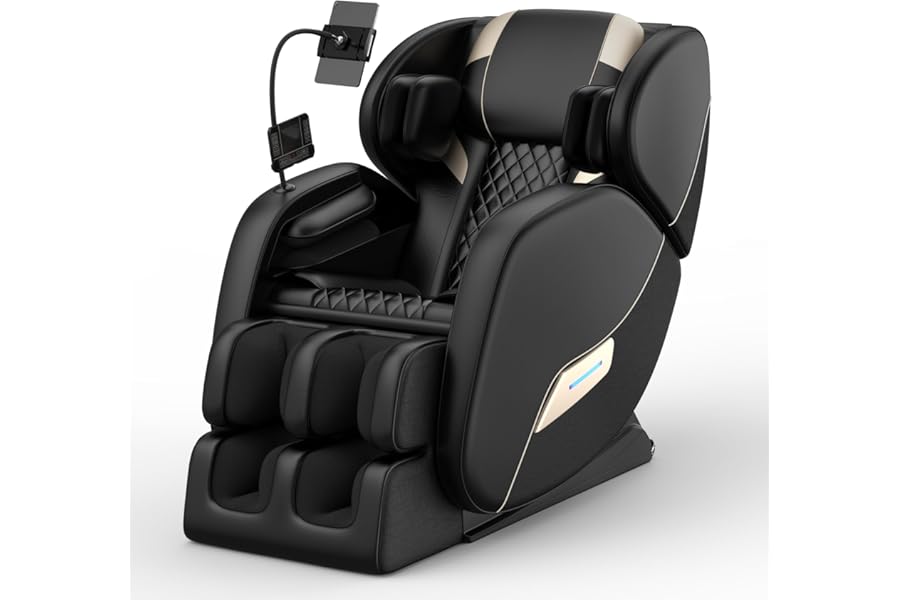 AYJOIR 2026 Massage Chair Full Body, Zero Gravity SL-Track Shiatsu Massage Recliner Chair with Body Scan, 6 Fix Point Rollers,Airbags,Deep Yoga Stretch, Heating Function,Black