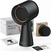 TUCO Portable Range Hood PRO Countertop Kitchen Exhaust Fan, 3-Speed, BLACK | Powerful portable kitchen vent hood, 5-layer filter. Low noise smoke extractor, kitchen fan exhaust vent, small smoke fan.