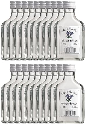 Hauser Tradition Enzian Schnaps 20 X 0 1 Liter Amazon De Bier