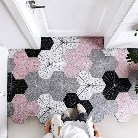 Amazon デザイン性が高く 水はけの良いテラスマット 玄関マット 屋外 100 1cm テラスマット 玄関 マット 外 洗える かわいい 屋外用 ドアマット カラー 泥落としマット 泥おとし 汚れ落とし ベランダ 劣化しにくい カットできる 玄関マット オンライン通販