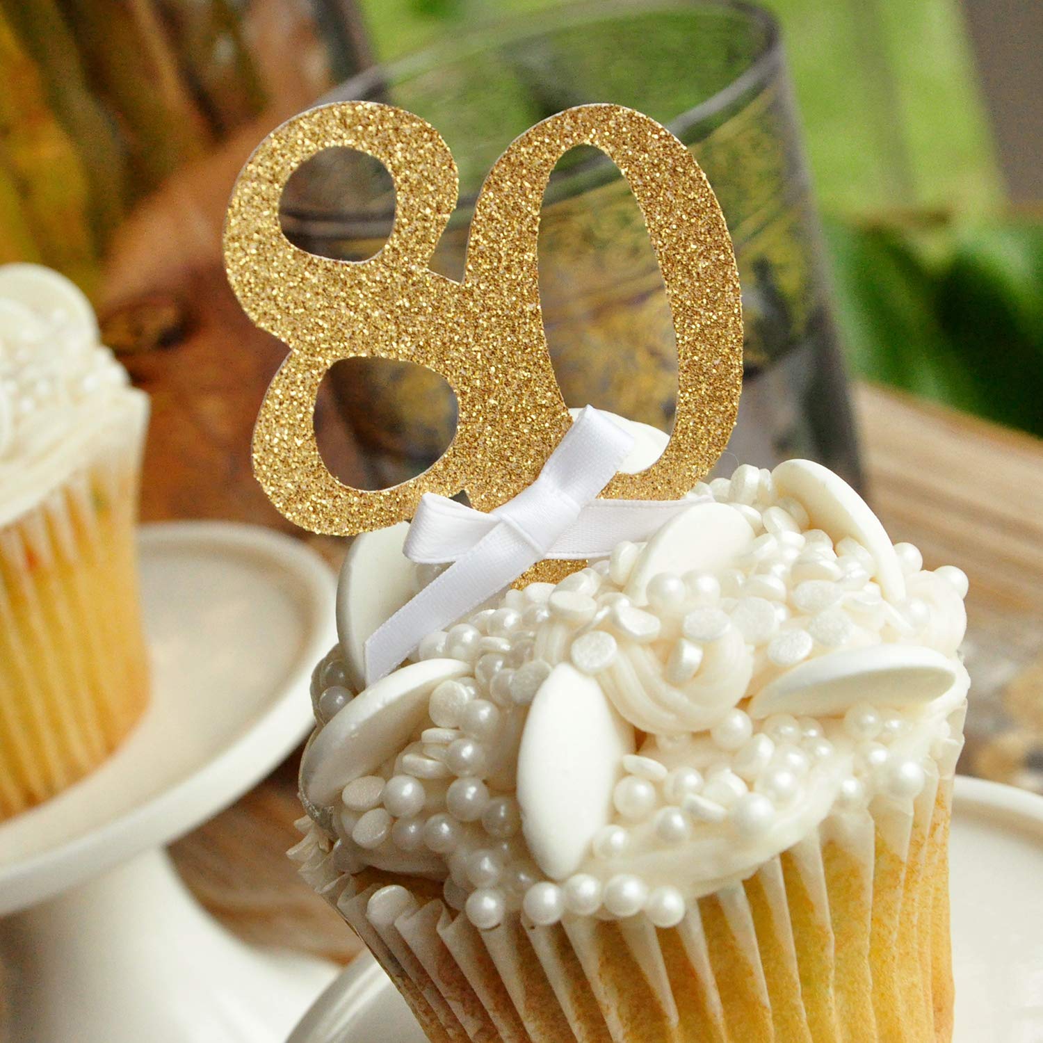 Amazon Com 80th Birthday Decorations 80th Birthday Cupcake