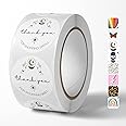Cute Thank You Stickers (500 Count) Thank You for Supporting My Small Business Stickers 1.5” Round Waterproof Stickers Small Business Supplies Thank You Sticker Rolls - Celestial Magic