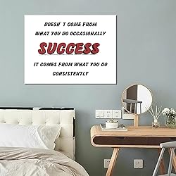 Success Motivational Canvas Wall Art Inspirational