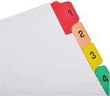 Q-Connect 1-12 Index Extra Wide Reinforced Multi-Colour Tabs view 3