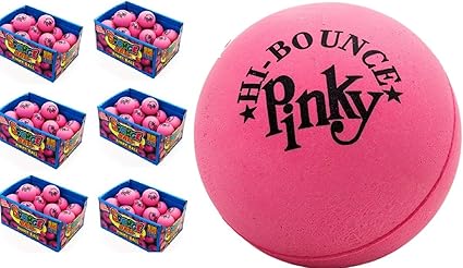 pink rubber balls