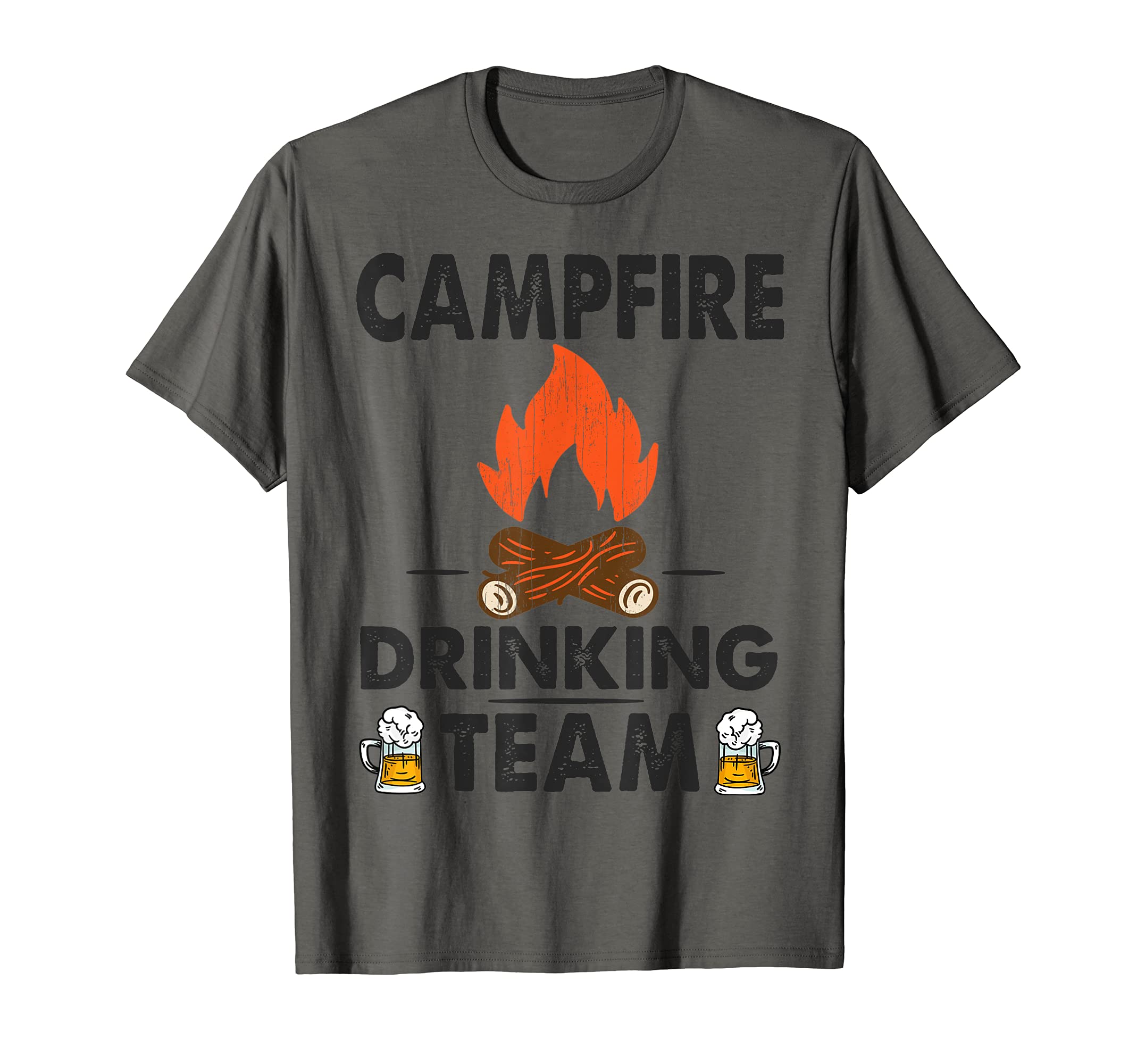 Campfire Drinking Team Camping Summer Camper Outdoors Beer T-Shirt