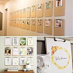 Happyhapi 16 Pack Clipboards Letter Size 9" x