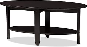 Amazon Com Baxton Studio Brandis Coffee Table Wedge Dark Brown Furniture Decor