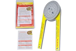 ISBGDFK Miter Saw Protractor replace the model #505P-7 for carpenters, Miter Saw Building Angle Ruler is Very Suitable for Renovation Work, Home Improvement and More Building Trades-Yellow