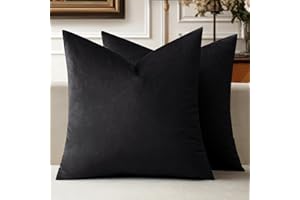 MIULEE Pack of 2 Halloween Velvet Soft Solid Decorative Throw Pillow Covers Square Cushion Cases for Sofa Couch Bedroom Livin