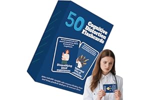 Skills Cards – Paper 5.7x8.7cm | 50 Dialectical Behavior Coping Cards | Management Cognitive Distortion Recognition Set | Men