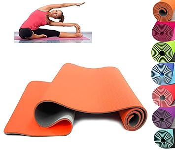 Esterilla de Yoga 6 mm TPE Suave Antideslizante Extra Gruesa ABS ...