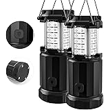 Etekcity Camping Lantern Battery Powered Led Lights with AA Batteries, Upgraded Magnetic Base and Brightness Control Flashlig