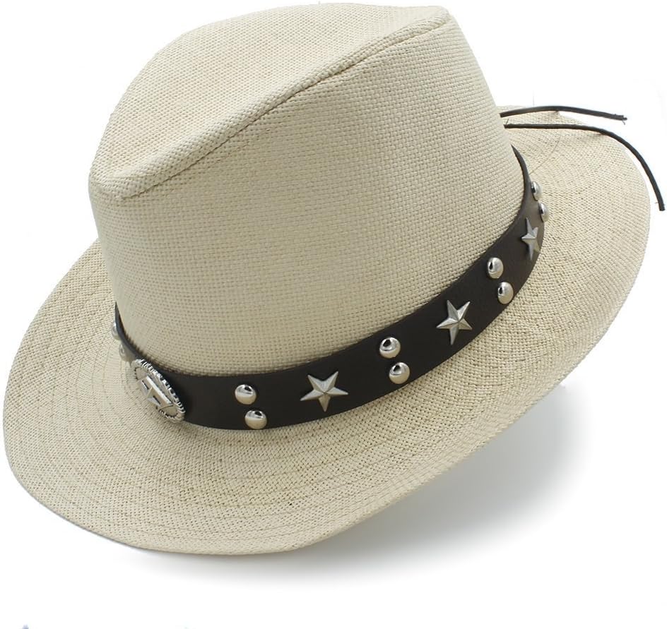 Men Straw Western Sombrero Cowboy Hats 