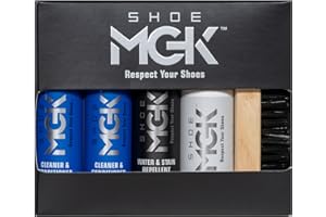 Shoe MGK MVP Shoe Cleaner Kit Shoe Cleaner & Conditioner, Water & Stain Repellent, White Touch Up & Brush